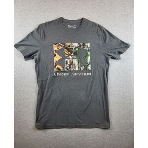 Under Armour Mens Camo Logo Size Medium T‎ Shirt RealTree AP Xtra Camo Hunting